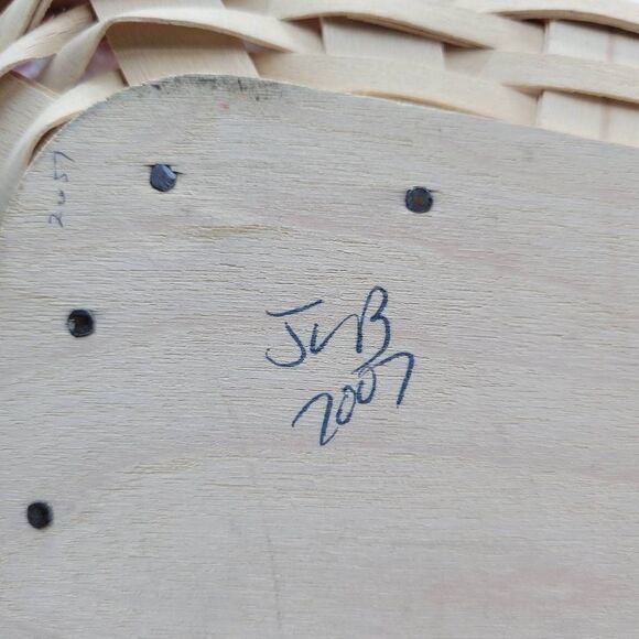 Longaberger Horizon of Hope Rosebud Basket w/ Liner, Tie-On and Protector - Picture 7 of 11